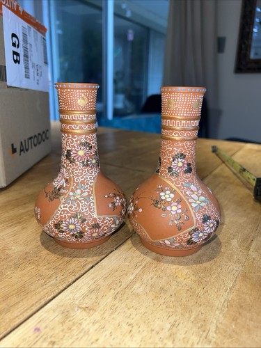 Pair terracotta vases - terracotta,