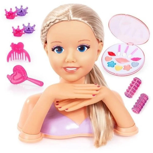 Styling head with cosmetics - styling,