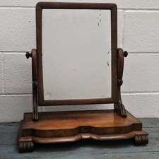Antique Victorian Mahogany Dressing Table Mirror swing mirror tabletop