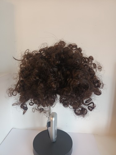 Brown afro wig mens womens - brown,
