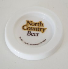 Hull Brewery North Country Beer White Glass Advertising Ashtray 16 cm Diameter 