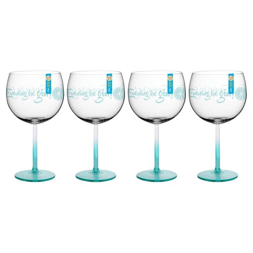Pack blue plastic - 4, clear