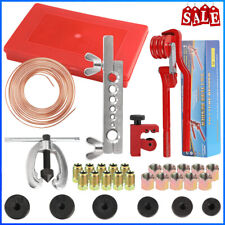 Brake Lines Repair Kit Copper Pipe Flaring Tool Cutter Bender 3/16" Unions Nuts
