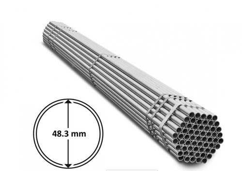 Galvanised steel scaffolding