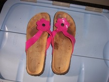 Lovely Pink Flower Betula Birkenstocks size 6 VGC