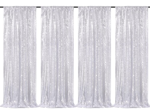 Silver sequin backdrop - silver,