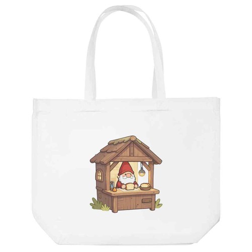 Gnome selling bread - 'gnome, bread'