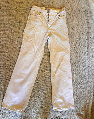 Zara white high rise straight - high,