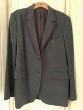 Vintage DAKS SIGNATURE Khaki Pure New Wool woman's jacket size 16