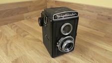 Rare Vintage Voigtlander BRILLIANT Camera Vaskar 1:45 / 75 lens for Restoration