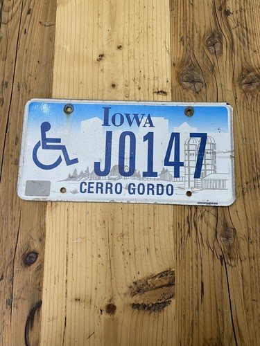 Vintage iowa disabled car - iowa, us
