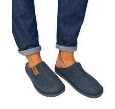 Men's Felt Leather Slippers