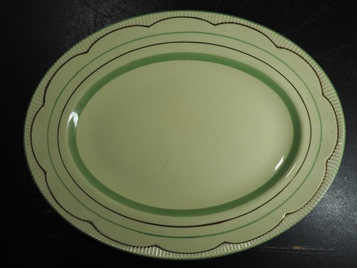 Oval platter art deco clarice - deco,