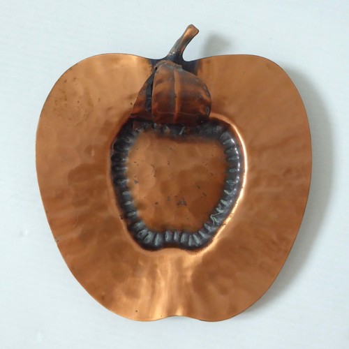 Handmade solid copper apple