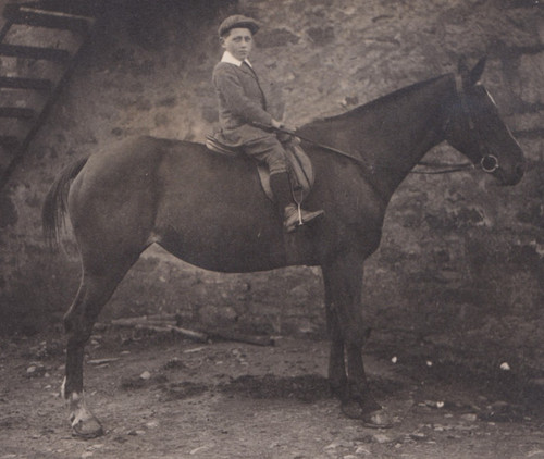 Antique rppc photo boy - antique,