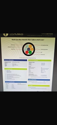 Multicore non metallic fibre - multicore,
