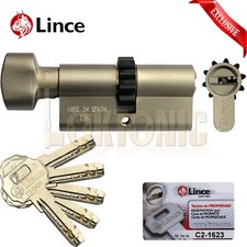 Lince High Security Euro 10 Cog Thumb Turn Cylinder 32-32mm To Suit Mul T lock