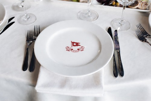 White star line titanic dinner - star,