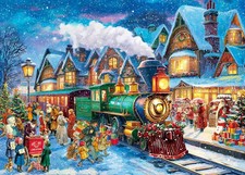 Christmas Train Town Jigsaw