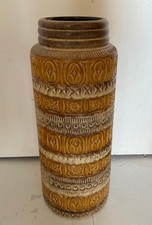 West German 289-41 Vintage Pottery Vase Design Scheurich 1970s Large 42 cm tall