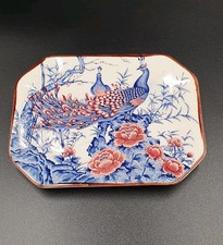 Small Vintage Japanese Porcelain Rectangular Dish