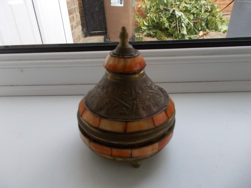 Moroccan decorated lidded - decorated,