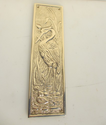 Brass finger plate push door - plate,