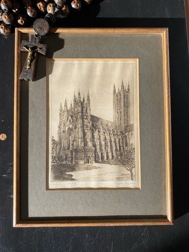 Framed sketch canterbury - of,