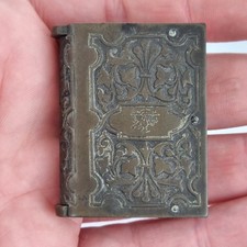 Antique Vulcanite? Pressed Plastic? Vesta Case Book Form