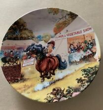 THELWELL PONIES PLATE THE FLOWER SHOW ROYAL WORCESTER FOR  DANBURY MINT PERFECT