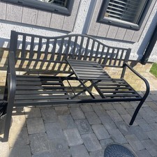 Seater metal garden bench - seater,