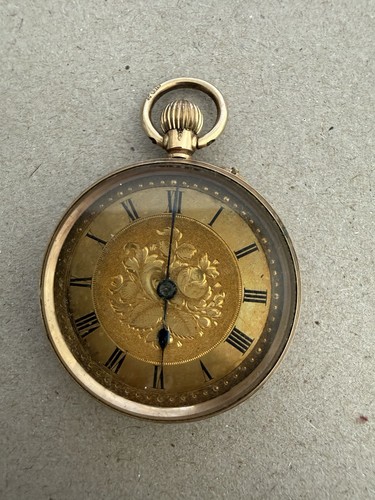 British open faced 9ct gold - open,
