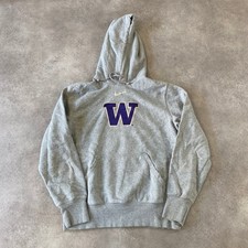 Nike Washington Hoodie Mens Medium Y2K Graphic Pullover Sweatshirt, Grey
