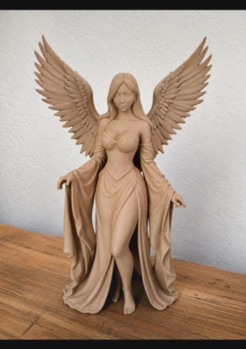 Goddess winged angel figurine - goddess,