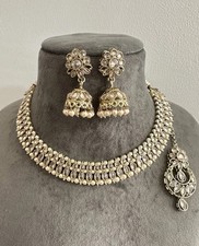 Imitation Antique Gold Polki Set Golden Jewellery Set Kundan Set