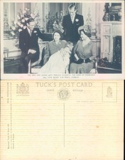 Royal family portrait with infant Raphael Tuck Sons Royalty Real Photo RPPC