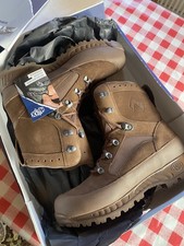 HAIX High Liability Desert Boots ~ Leather ~ Size 9 M Brown ~ NEW ~ British Army