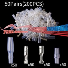 200pcs Male Female Brass