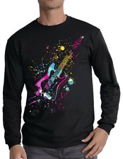 Punk Guitar Mens Long Sleeve