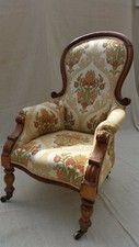 Antique Victorian Spoon Back Arm Chair