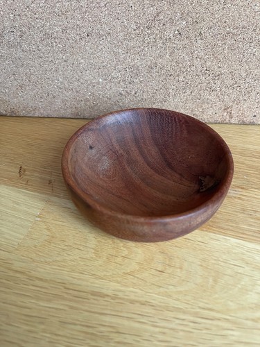 Hand turned small - wooden, bowl