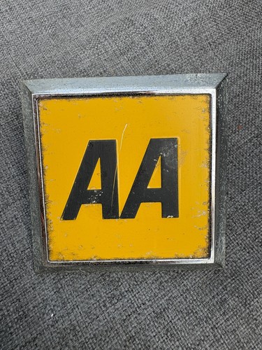 Vintage car grille badge - vintage, aa