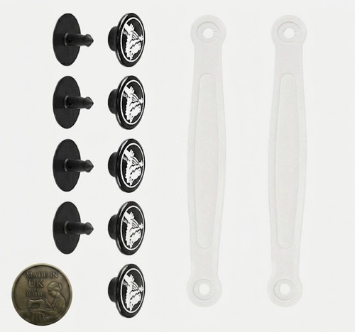 Replacement straps rivets to - straps,