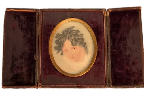 Unusual portrait miniature - portrait,