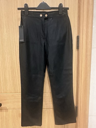 Pinko women leather trousers - pinko, women's