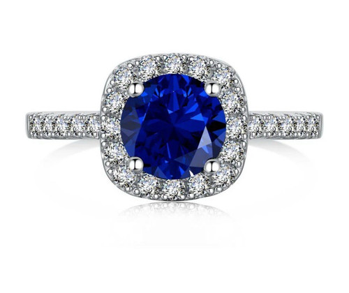 Silver halo cocktail ring - cocktail,