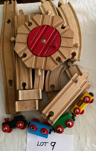 Wooden toy train play set - wooden,