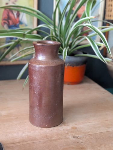Vintage 18cm brown stoneware - 18cm,