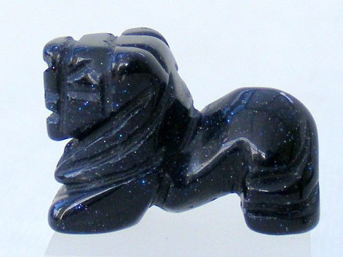 Gemstone lion and tiger - gemstone, hand