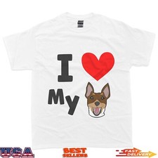Toy Fox Terrier Dog I Love My Toy Fox Terrier T-Shirt